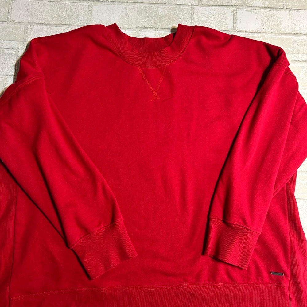 Marc New York Woman’s Vibrant Red Crewneck Sweater